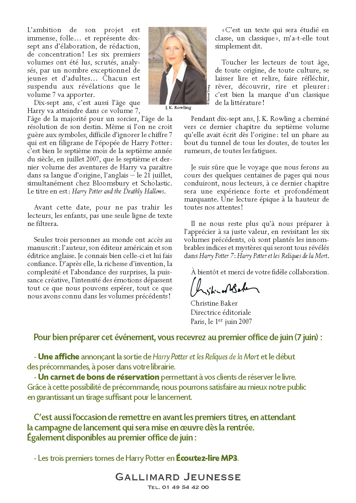 Lettre Christine Baker 2