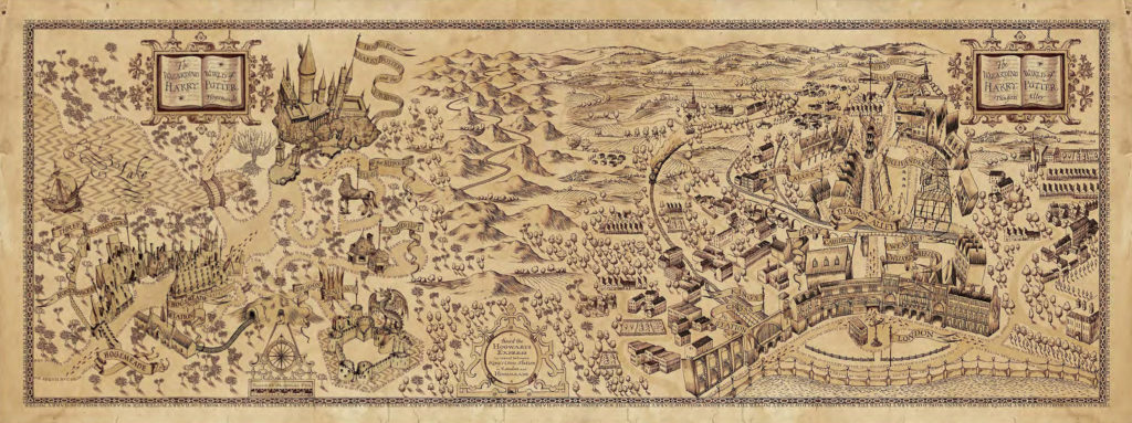 Carte du Wizarding World of Harry Potter à Orlando
