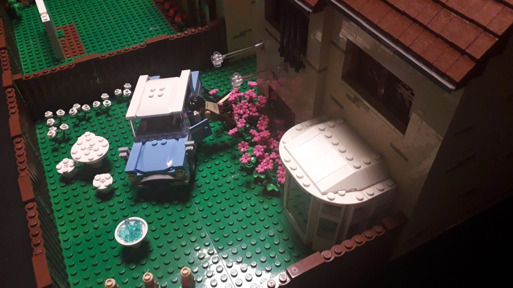 Le sauvetage en Ford Anglia volante à Privet Drive en LEGO