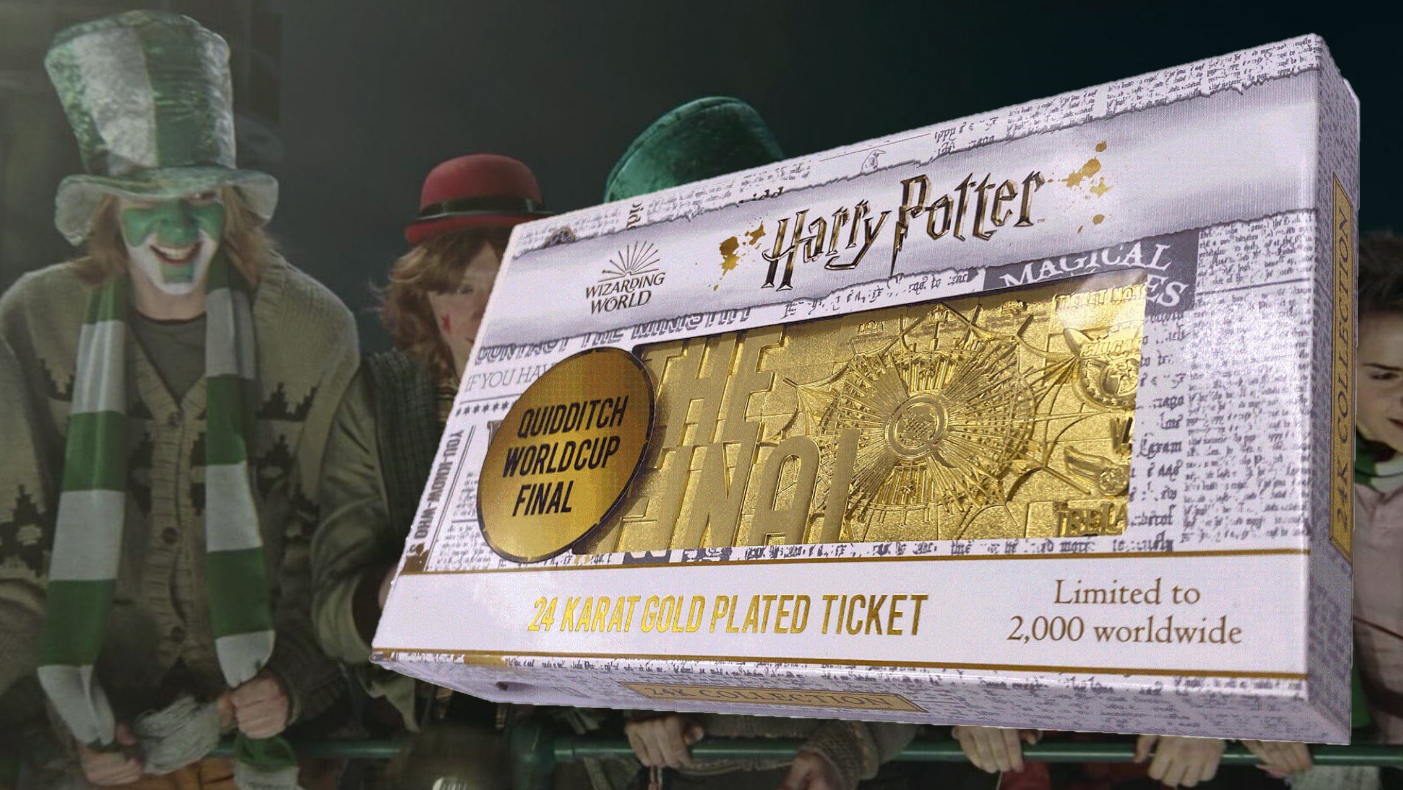 Réplique du ticket de la coupe du monde de quidditch chez Zavvi