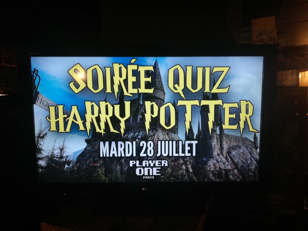 Ecran soirée Harry Potter Player One