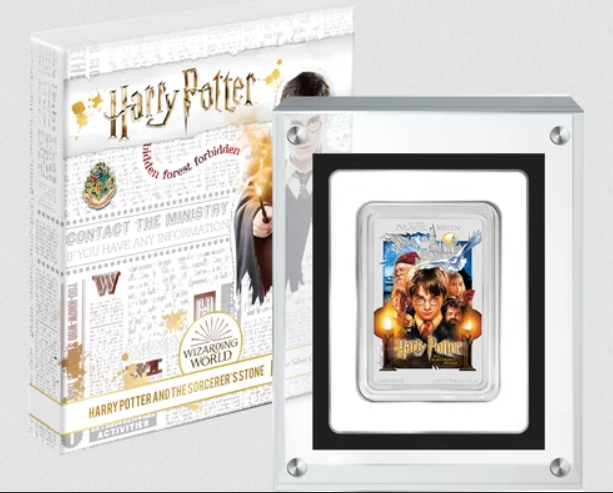 Boite Wizarding World lingot d'argent premier film