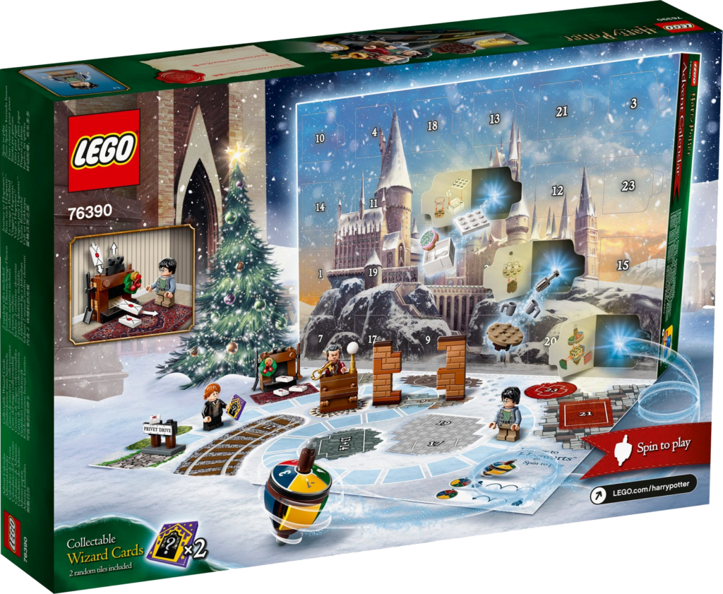 Calendrier de l'Avent Lego Harry Potter - dos de la boite