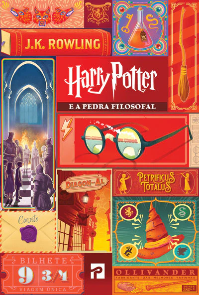 Harry Potter e a Pedra Filosofal, couverture portugaise de Harry Potter à l'école des sorciers, 2024