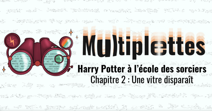 Multiplettes #2 – Harry Potter 1, Chapitre 2 : Une vitre disparaît