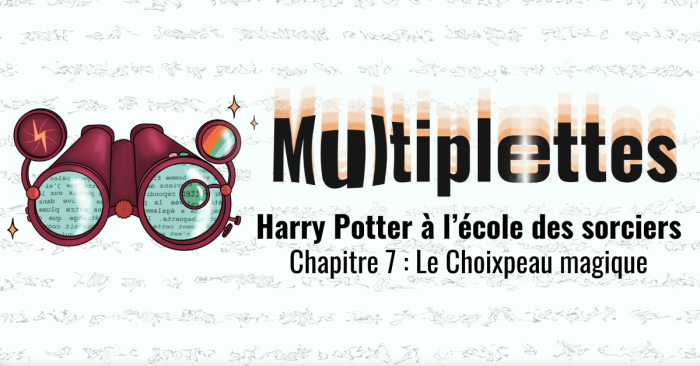 Multiplettes #7 – Harry Potter 1, Chapitre 7 : Le Choixpeau magique